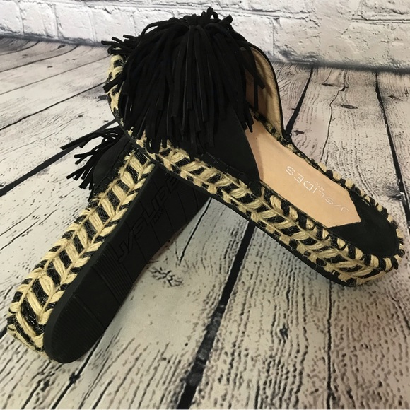 J-Slides Suede Leather Tassel Sandals - Picture 6 of 7